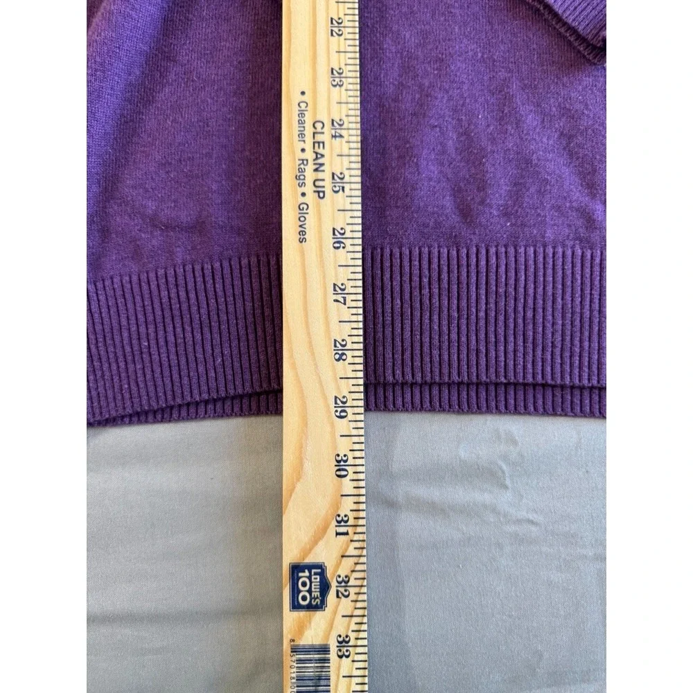Jos A Bank Sweater‎ XXL Signature Collection Purple Pima Cotton V-Neck Mens